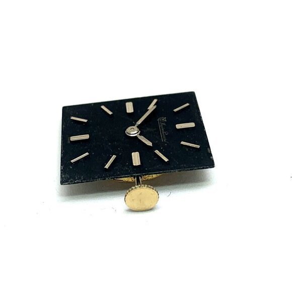 Lucien Piccard Watch Black Dial Swiss Mechanical Movement WORKS FOR REPAIR PARTS - Picture 4 of 8
